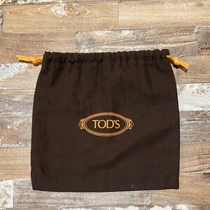 Tod's Dark Brown Drawstring Pouch 8x7
